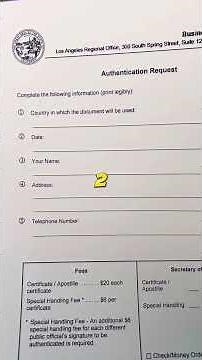 HOW TO FILL OUT A APOSTILLE REQUEST FORM IN LOS ANGELES?😮 (Follow These Steps‼️)