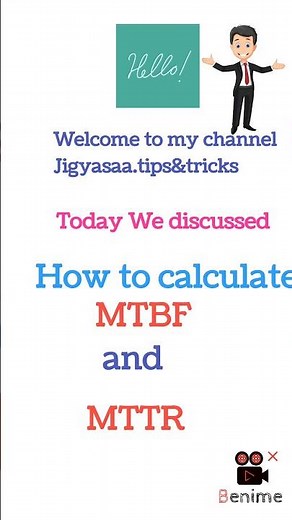 How to calculate MTBF and MTTR