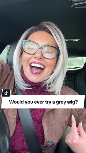 Stunning Grey Full Lace Wig for Women Over 40