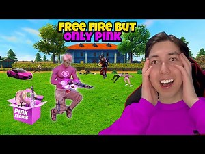 Free Fire But Only Pink 🍷🗿 | Subscribers Challenge | Mehdix