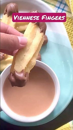 Viennese Fingers - rich and crumbly biscuits