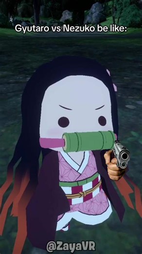 Nezuko came in that fight strapped 🔥 (Full avatar credits on my YT) #demonslayer #demonslayermemes #demonslayerseason2 #nezuko #gyutaro #animememes #vrchat #vrchatmemes #fyp