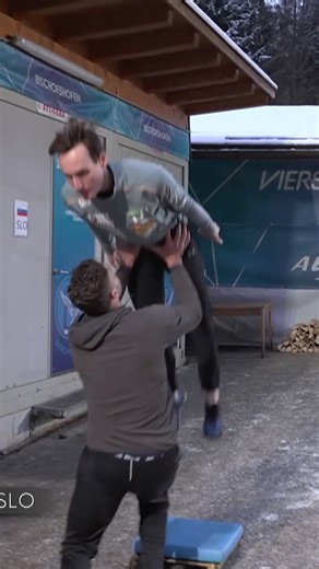 TNT Sports on Instagram: "If you believe you can fly, then you can! ✈️🤣 It’s impossible to hate the ski jump warm up routines 😆"