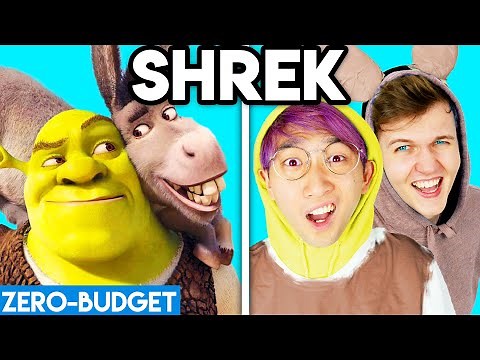 SHREK WITH ZERO BUDGET! (SHREK MOVIE PARODY BY LANKYBOX)