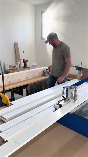 Building box beams for a huge coffered ceiling. #bearrockcustomwoodworking #finishcarpentry #cofferedceiling #bigproject #carpentrytips