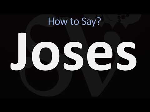 How to Pronounce Joses from the Bible?