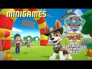 PAW Patrol Mighty Pups Save Adventure Bay - All MINIGAMES 100% Completion Gameplay