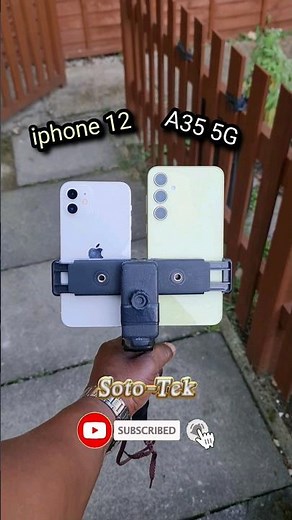 Galaxy A35 vs iphone 12 camera test. FULL VIDEO on the channel.