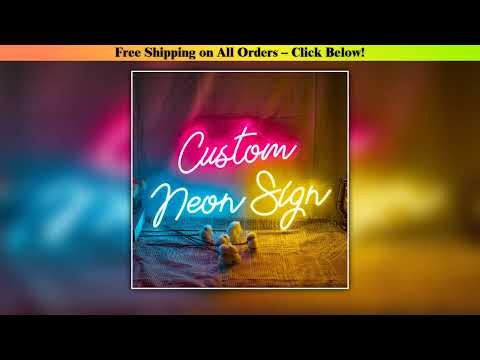 Custom Neon Sign Personalised LED Neon Lighting Custom Led Light Name Decor Wedding Sign Bedroom