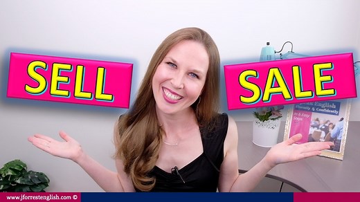 In this video, learn the difference between "sell" and "sale". You'll understand how to use these confusing English words confidently by the end of the lesson. Both sell and sale are related to making goods available for purchase, however, their parts of speech are different. Sell is a verb. Sale is a noun. Sale is also used in many expressions, such as: for sale, on sale, a sale. You'll learn how to use sell as a verb and the most common expressions with sale as a noun in this video. By the end