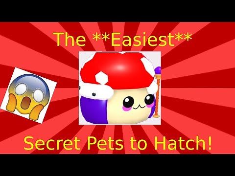 Top 5 **Easiest** Secret Pets to hatch in Bubble Gum Simulator!