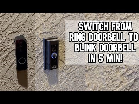 Switch from Ring doorbell to Blink doorbell in 5 min! How to uninstall ring & install blink doorbell