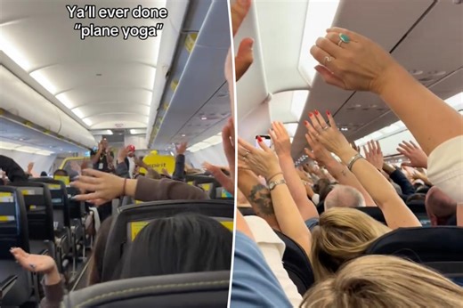 Flight attendants are allowing sky-high ‘airplane yoga’ — but there’s a sneaky reason why: ‘This is insane’