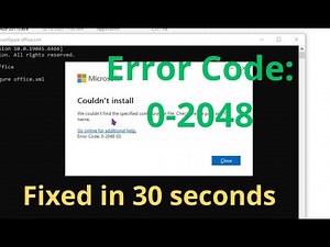 Fix Error Code 2048 (0) ✅ Couldn't install Office ❌ | Full Guide 2026