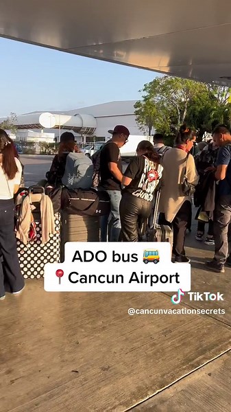 There’s another kiosk next to the ADO buses in Cancun Airport #bus #busstop #adobus #cancunairport #travel #traveltip