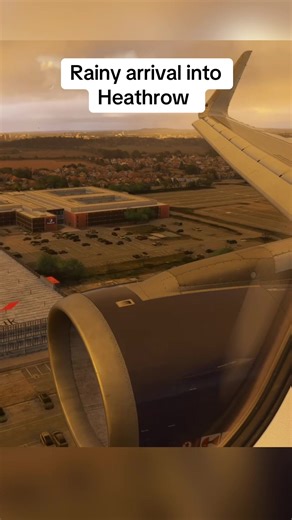 Rainy arrival into Heathrow #vatsim #aviationtiktok #flightsimulator #msfs