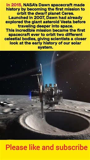 NASA’s Dawn Mission Made History by Orbiting a Dwarf Planet | Space Facts #shorts