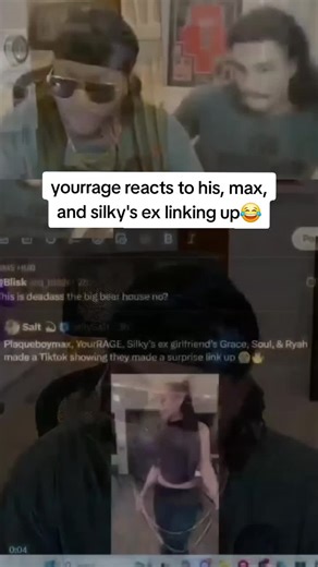 yourrage reacts to his, PlaqueBoyMax, and silky's ex linking up😂 #plaqueboymax #yourrage #fyp #foryoupage #foryourpage