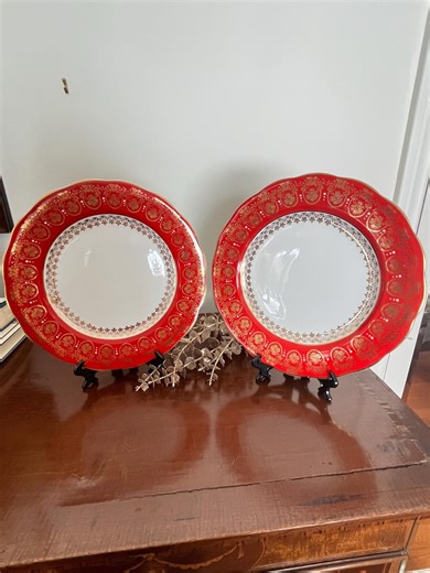 Set of 2 Vintage Fine Bone China Plates | Royal Standard, Made in England - Etsy UK