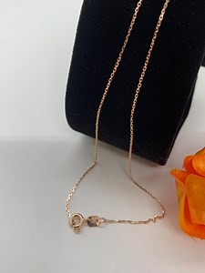 14k Solid Rose Gold Women's Minimalist Rolo Link Chain Necklace 16" 18" 20" - Etsy