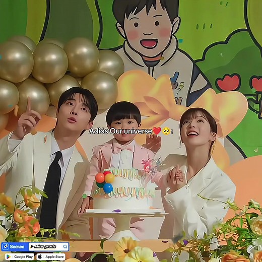 Final feliz para esta linda y pequeña familia, los extrañaremos mucho, especialmente al bebé Woojoo y al tío Taehyung🫶❤️👶 #ouruniverse #theend #happyending #kdramas #seekee