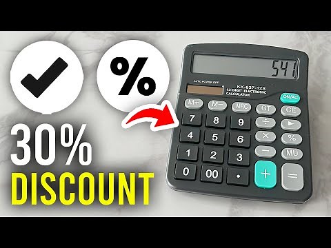 How To Calculate 30 Percent Discount On Calculator - Full Guide