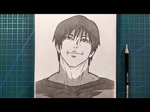 How to Draw Toji Fushiguro for Beginners - Jujutsu Kaisen | Tutorial - Step by Step
