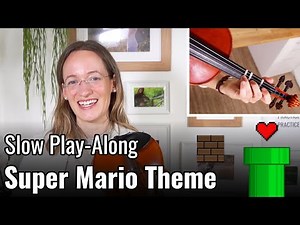 How to Play The Super Mario Theme | SLOW-PLAY ALONG | Violin Tutorial