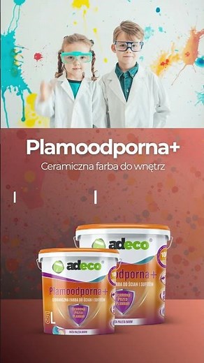 Farba Plamoodporna+ ceramiczna farba do ścian. Poznaj jej odporność na szorowanie na mokro.