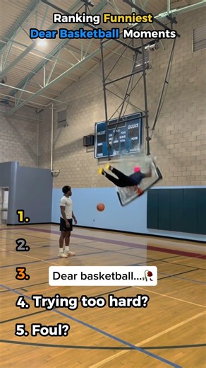 Ranking Funniest "Dear Basketball" Moments! 🏀 #basketball