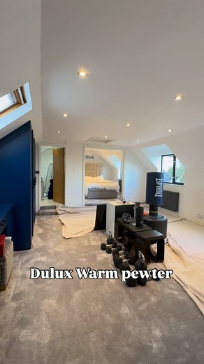 Bedroom completed using dulux heritage. Colour dulux warm pewter. #dulux #duluxtrade #duluxheritage #painting #decorating | David Williams Painter and Decorator