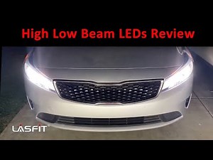 Kia Forte LX 2018 Headlight Low High Beam LED Bulbs | Install & Review