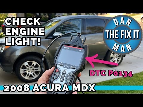 2007 - 2013 Acura MDX DTC P0134 Bank 1 Sensor 1 Air Fuel Sensor o2 Sensor Replacement - Innova 5610