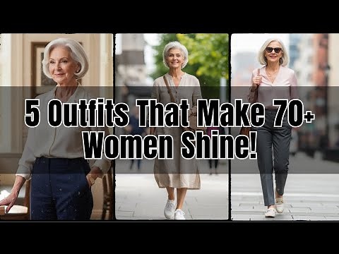 5 Effortless Outfits That Make Women Over 70 Look Elegant & Confident