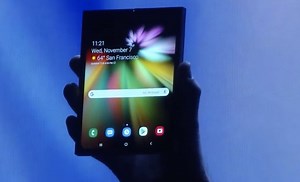Samsung Shows Off Prototype Smartphone With Foldable Display