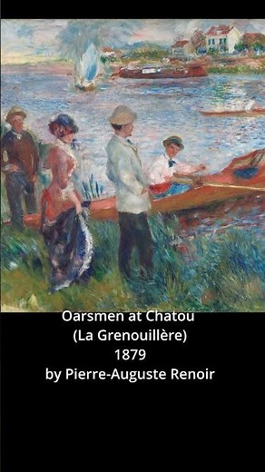 Oarsmen of Chatou (1869) ☀️ | Renoir & the Birth of Impressionism #art #museumart #4ktvwallart