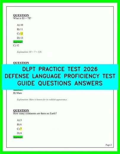 Ultimate 2026 DLPT Mastery Guide: Essential Practice Questions And Defense Test Strategies