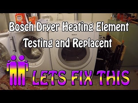 Bosch Dryer Heating Element Test and Replacement