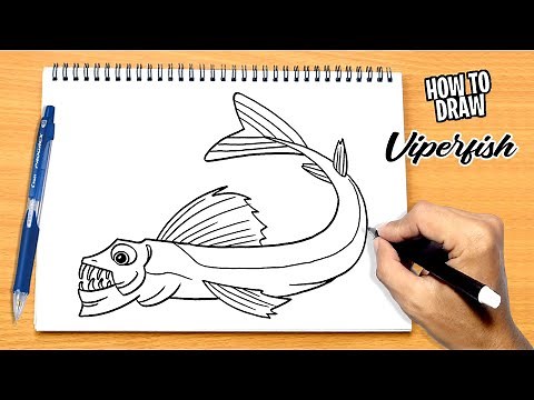 How to draw Viperfish