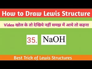 35. Lewis Dot Structure of NaOH | How to Draw Lewis Structures| Class 11 Chemistry| Chemical Bonding