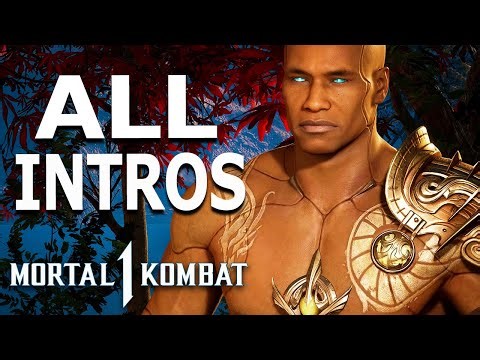 MORTAL KOMBAT 1 Geras All Intros Dialogue Character Banter MK1