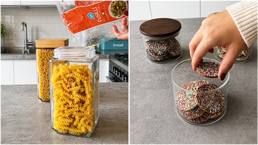 Kitchen restock and cookie jar organization