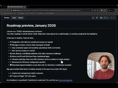 Roadmap preview, January 2026