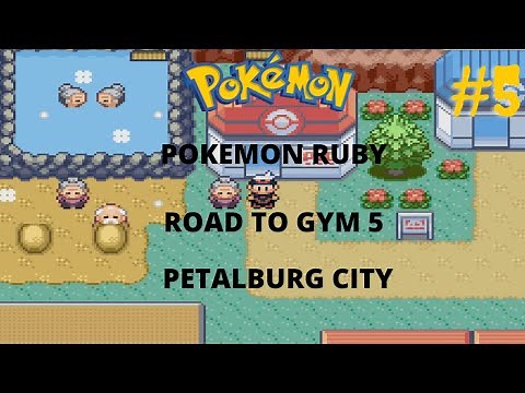 Pokemon Ruby Road To Gym 5 Petalburg City (Fast Mode)