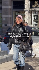 If you haven’t started tucking pants into boots yet, our global trend spotting suggests that you should #ootd #nyc #paris #copenhagen #fashion | OOTD