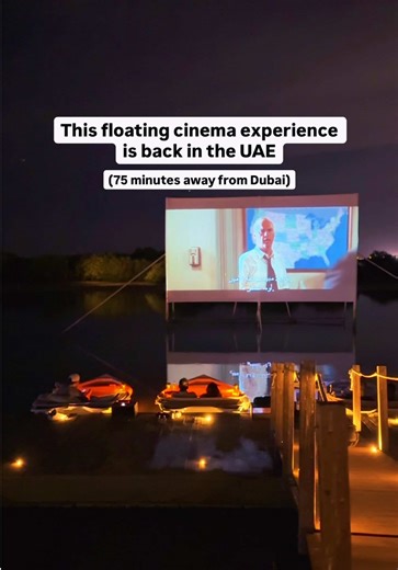 Looking for a unique movie night in the mangroves? Flotè by Machia Vellii’s outdoor floating cinema is back. Located in Al Khor Al Sharqi in Umm Al Quwain, you can watch movies from a private boat under the stars. Snacks are delivered straight to your boat, blankets included and each boat seats two people only. Plus, there’s also a a cosy café near the mangrove beach. Movies include One Day, Midnight in Paris, Hidden Figures and more. #uae #cinema