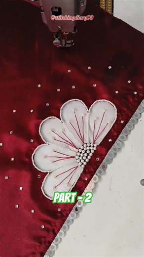 Easy to make Flower Patch 🔥Viral Kurti Daman design 🔥Patch design with embroidery #ytshorts #ytviral