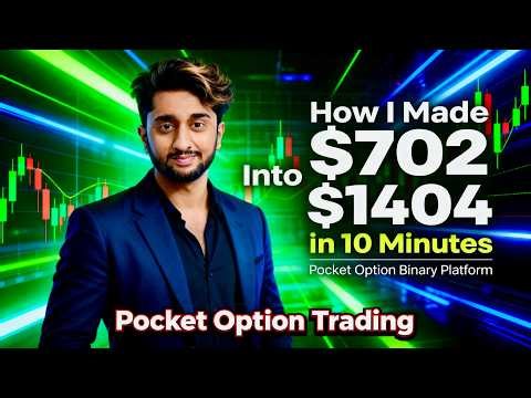 How I Turned $702 into $1404 in 15 min | Simple Pocket Option strategy | Trade with Jatin Kapoor