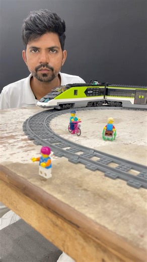 Lego High Speed Passenger Train What Brother New Loco Pilot Cycle On Tracks