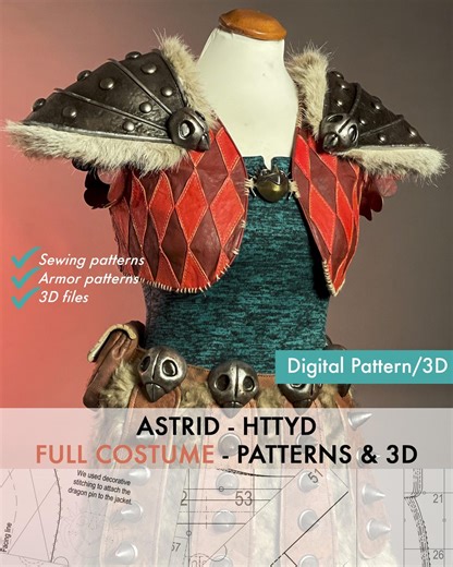 Astrid From HTTYD Full Costume - PATTERN   3D Files - Etsy